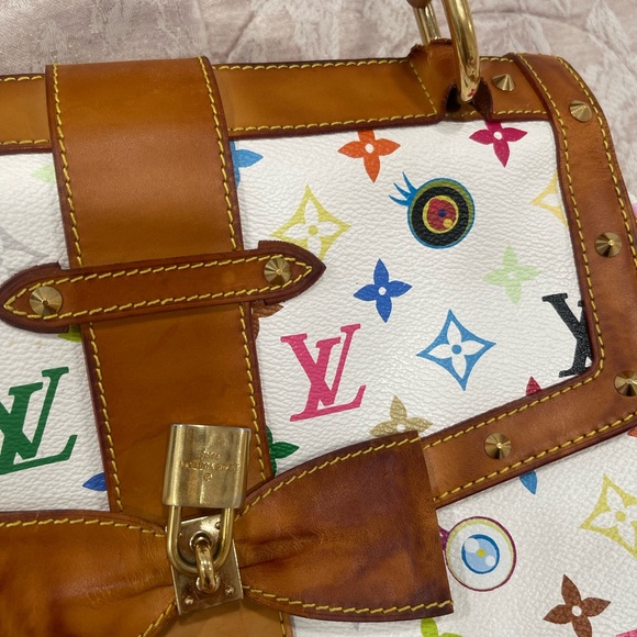 Louis Vuitton Eye love You Retro Sac multicolor. Leather white - Picture 3 of 15